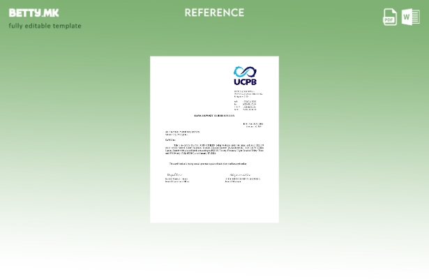 Модерен стил Филипини UCPB шаблон за потврда на банкарски депозит